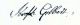 Joseph Gilbert's Signature