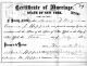 Marriage Certificate of Emma J. Hoppert and Andrew F. Meyers