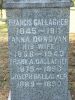 Gallagher Memorial Inscription