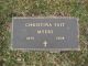 Grave Marker of Christina Fait Myers