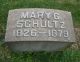 Gravestone of Mary G. Schultz