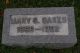 Gravestone of Mary G. Oakes