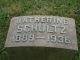 Gravestone of Katherine Schultz