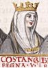 Miniature of Constance of Burgundy, second wife of Alfonso VI of Leon and Castile